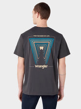 Wrangler Tee Graphic Męska Koszulka T-shirt Faded Black 112342326 W7A1013642